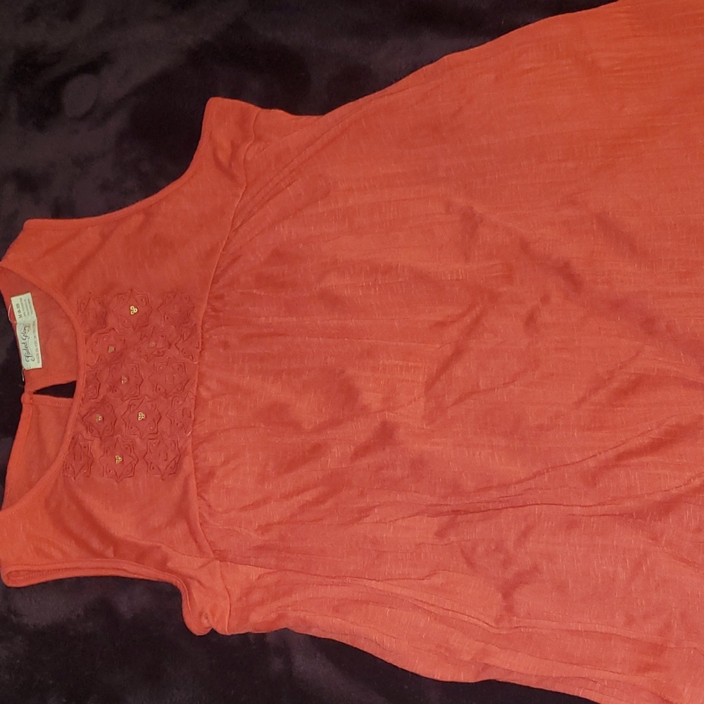 Red faded glory tank